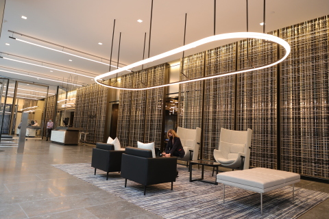 The lobby of the new flagship branch at Citi’s global headquarters in NYC’s Tribeca neighborhood (Photo: Business Wire)